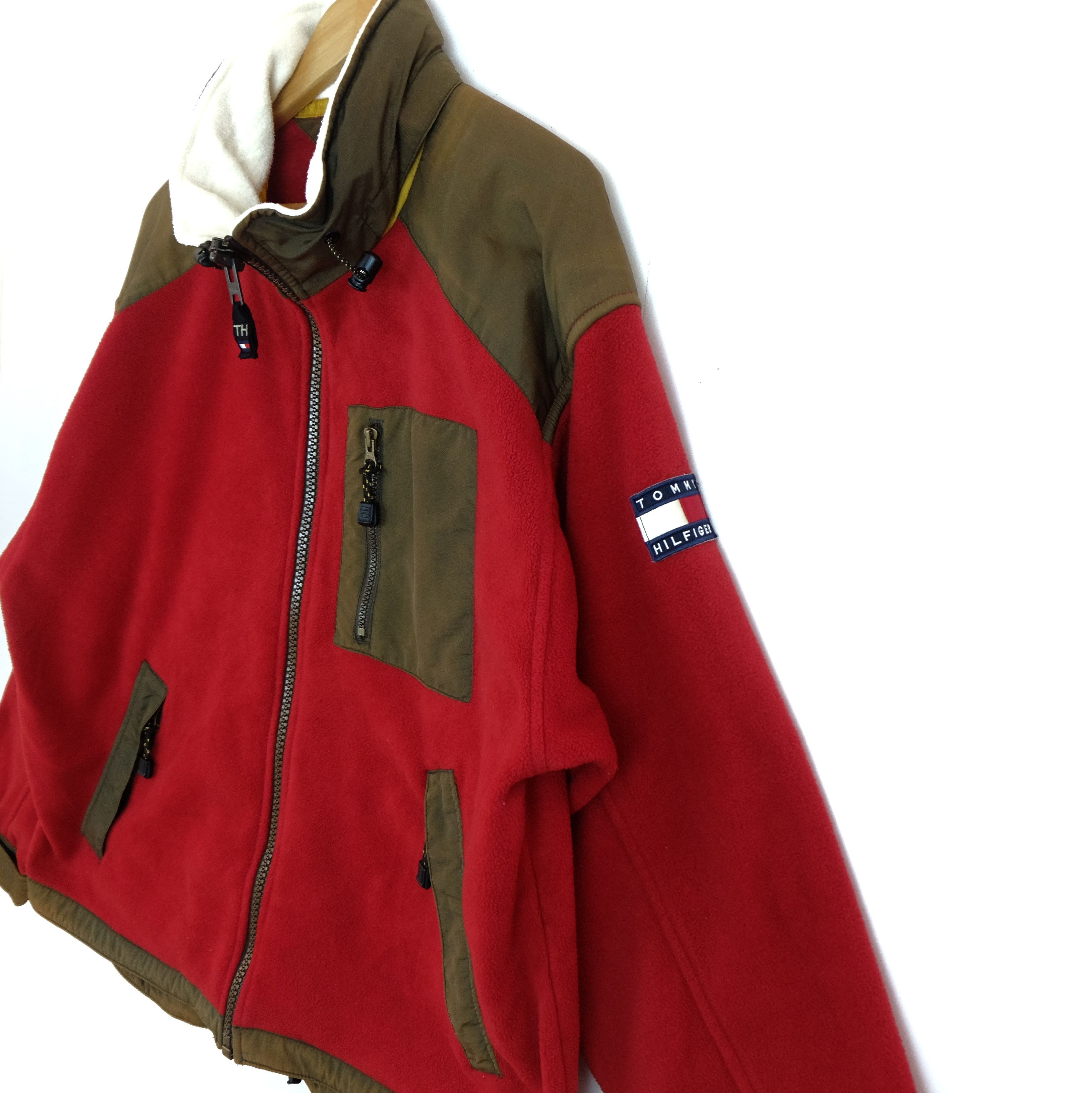 Tommy Hilfiger × Vintage Vintage 90's TOMMY HILFIGER Outdoor Sherpa Fleece Jacket Size US XL / EU 56 / 4 - 5 Thumbnail