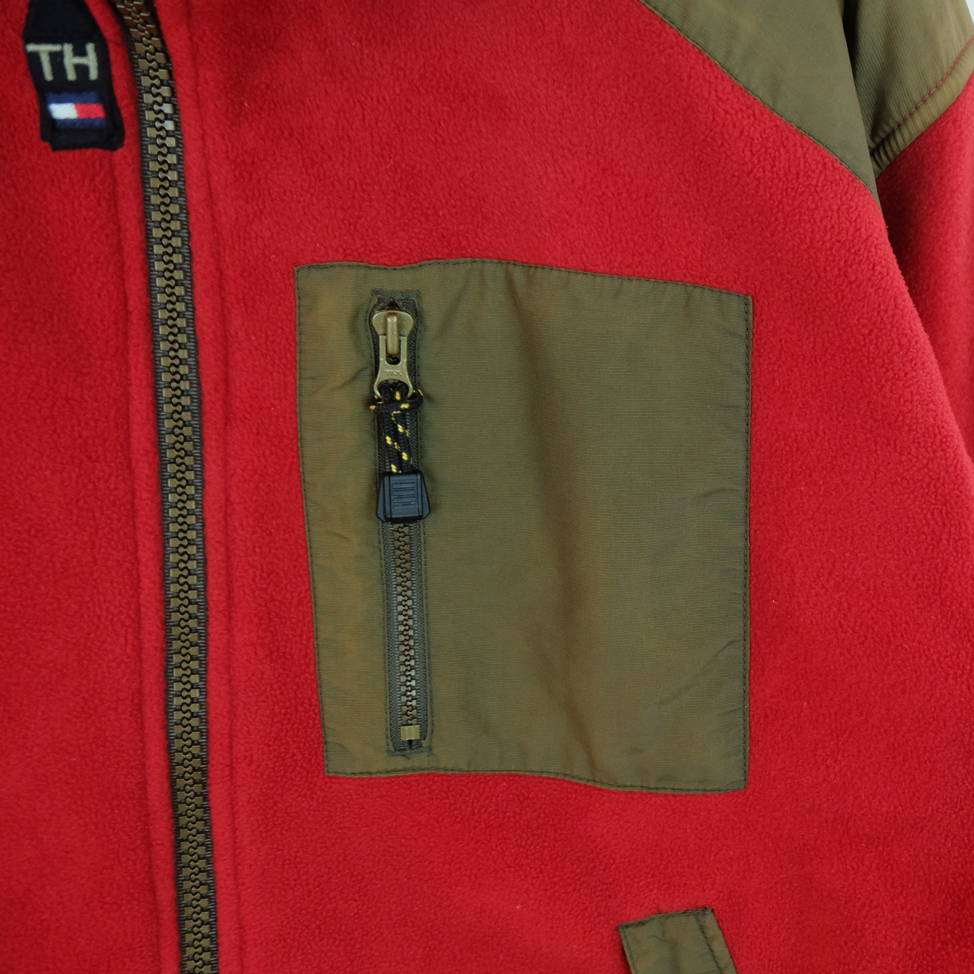 Tommy Hilfiger × Vintage Vintage 90's TOMMY HILFIGER Outdoor Sherpa Fleece Jacket Size US XL / EU 56 / 4 - 7 Thumbnail