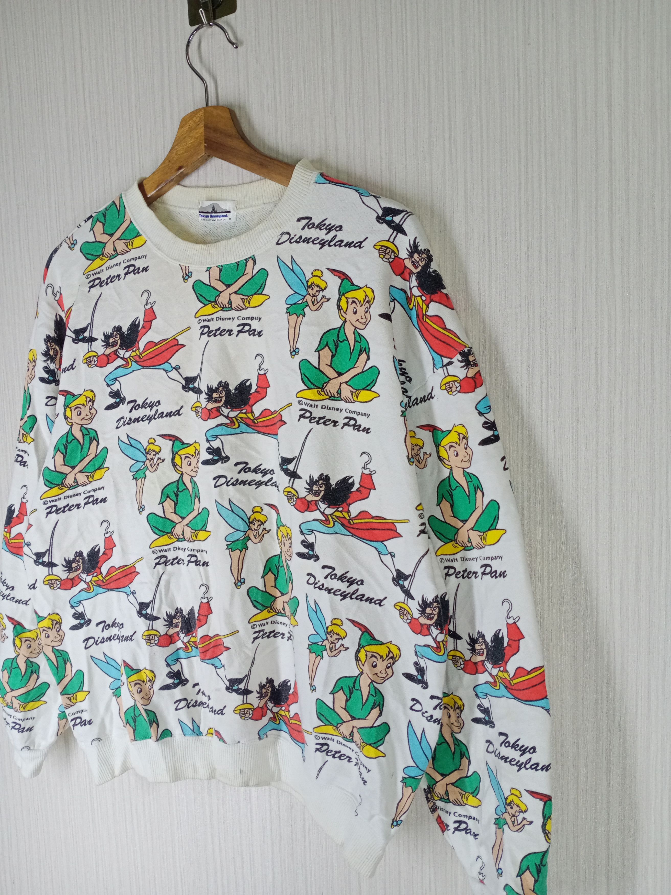 Cartoon Network Rare Vintage 90s Tokyo Disneyland Peter Pan Full Print Size US M / EU 48-50 / 2 - 6 Thumbnail