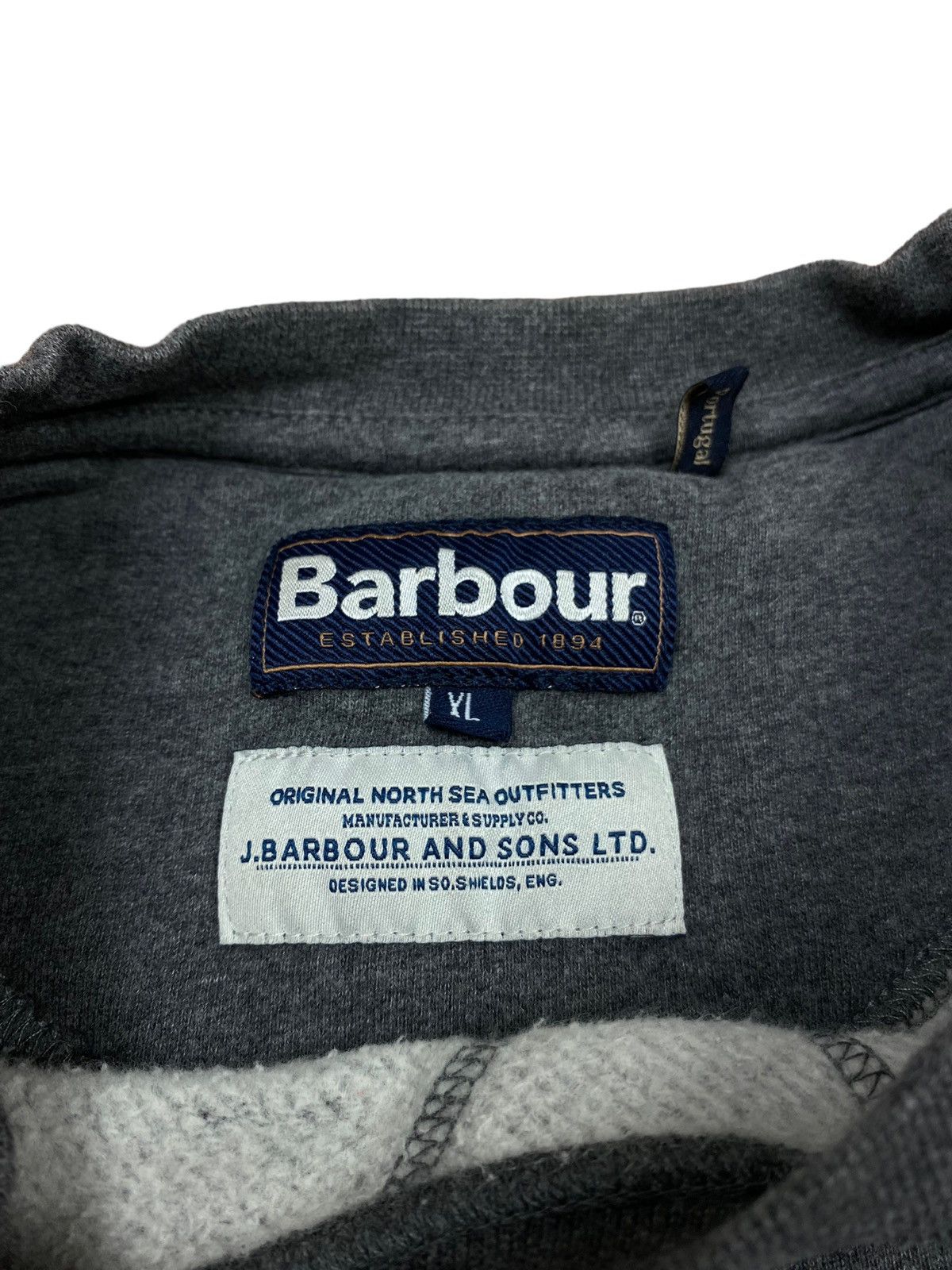 Barbour Barbour Grey Spellout Crewneck Sweatshirt Size US XL / EU 56 / 4 - 6 Thumbnail