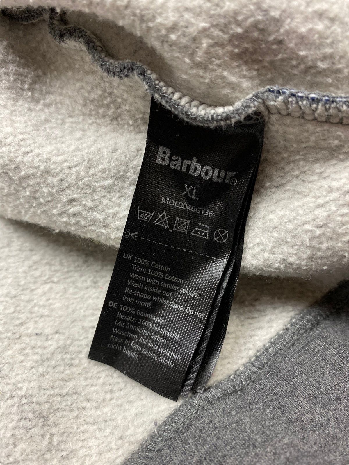Barbour Barbour Grey Spellout Crewneck Sweatshirt Size US XL / EU 56 / 4 - 9 Thumbnail