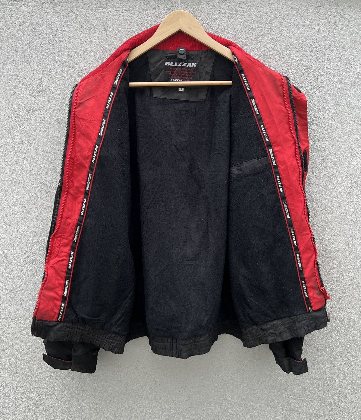 Japanese Brand Blizzak Bridgestone Big Spellout Double Zipped Jacket Size US L / EU 52-54 / 3 - 4 Thumbnail
