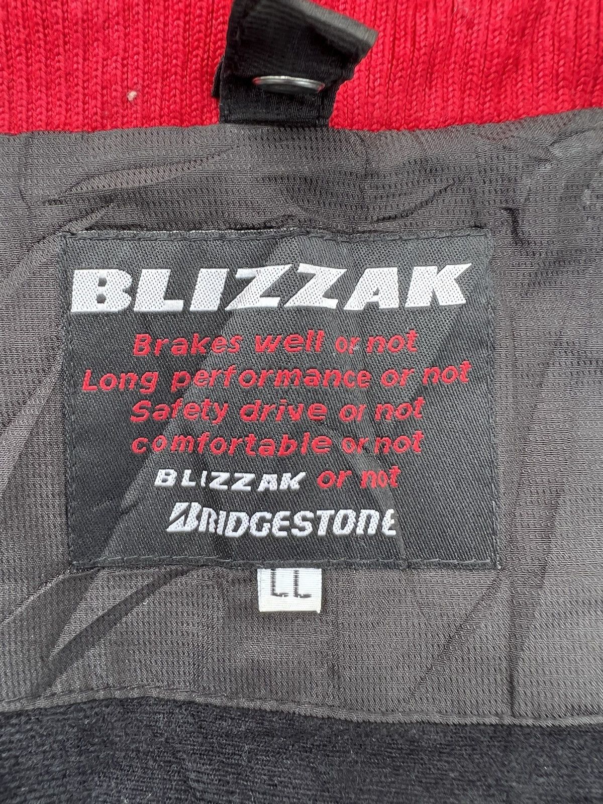 Japanese Brand Blizzak Bridgestone Big Spellout Double Zipped Jacket Size US L / EU 52-54 / 3 - 6 Thumbnail