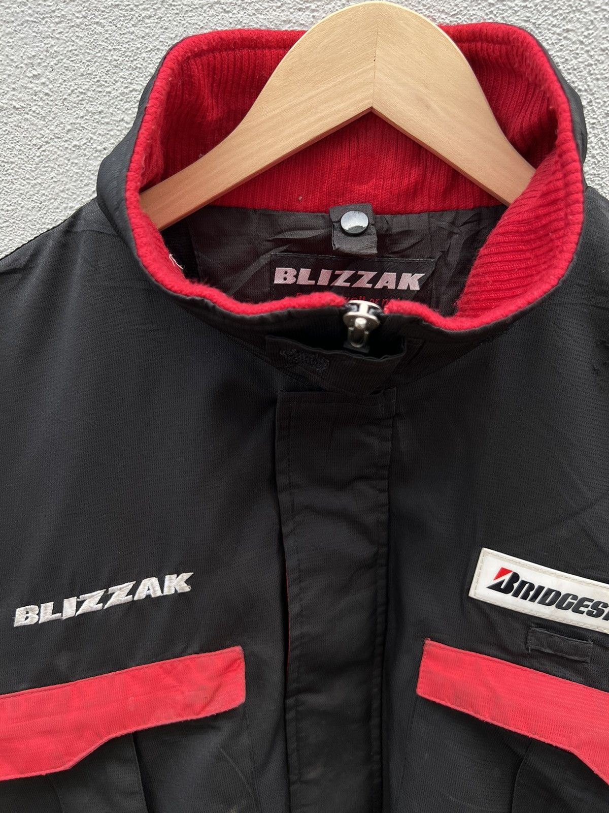Japanese Brand Blizzak Bridgestone Big Spellout Double Zipped Jacket Size US L / EU 52-54 / 3 - 5 Thumbnail