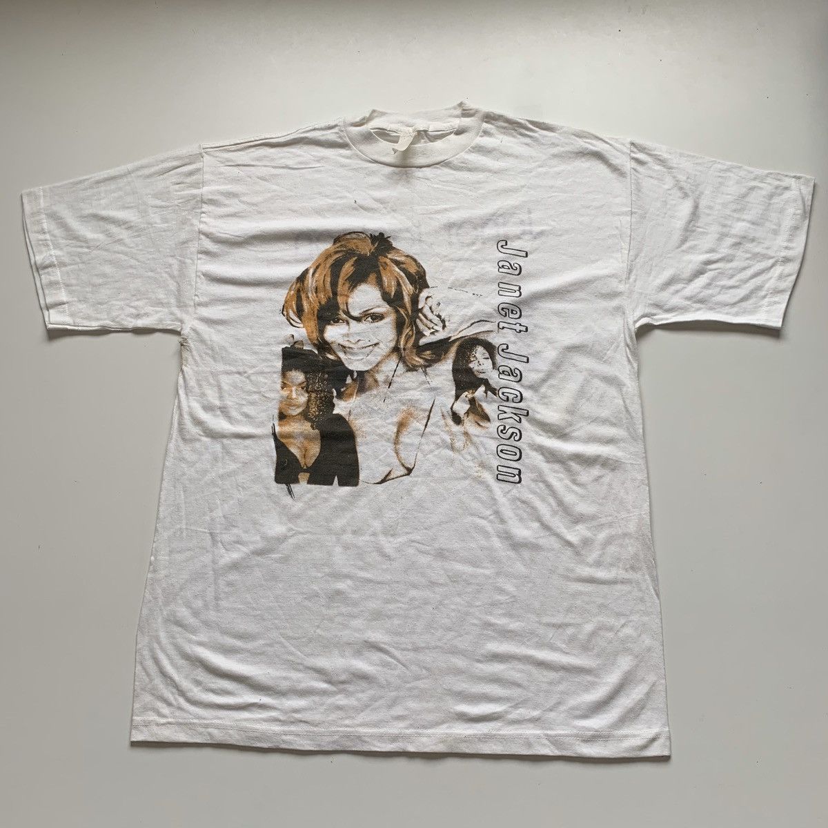 Vintage 90s 1998 Janet Jackson Bootleg Tour Graphic T Shirt