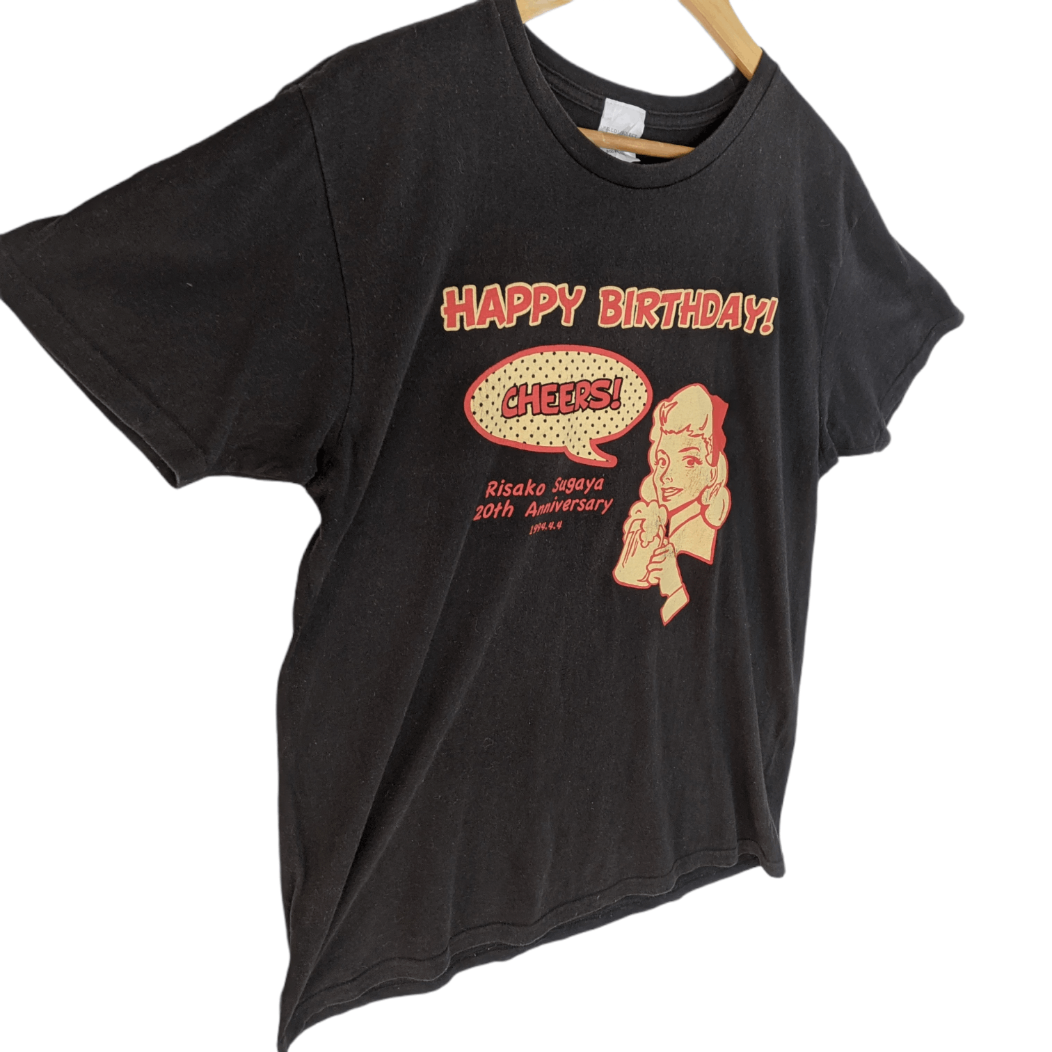 Japanese Brand RISAKO SUGAYA Japan Singer Happy Birthday T-Shirt Size US L / EU 52-54 / 3 - 3 Thumbnail