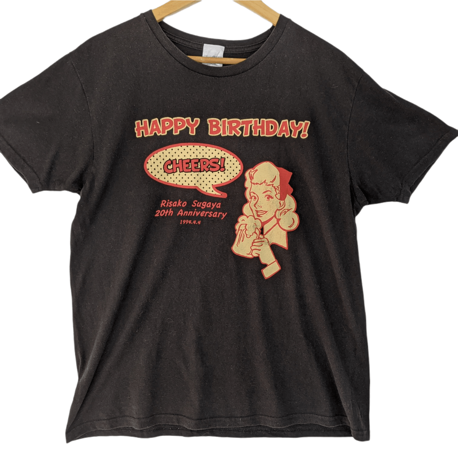 Japanese Brand RISAKO SUGAYA Japan Singer Happy Birthday T-Shirt Size US L / EU 52-54 / 3 - 2 Thumbnail