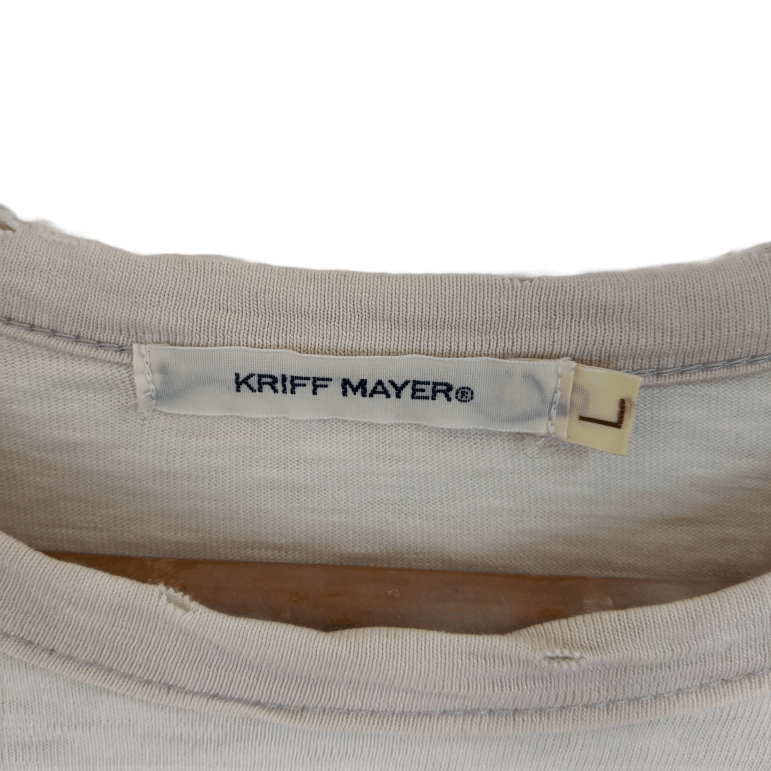 Japanese Brand × Vintage Vintage 90's KRIFF MAYER Japan 3 Quarter Sleeve Shirt Size US L / EU 52-54 / 3 - 11 Thumbnail