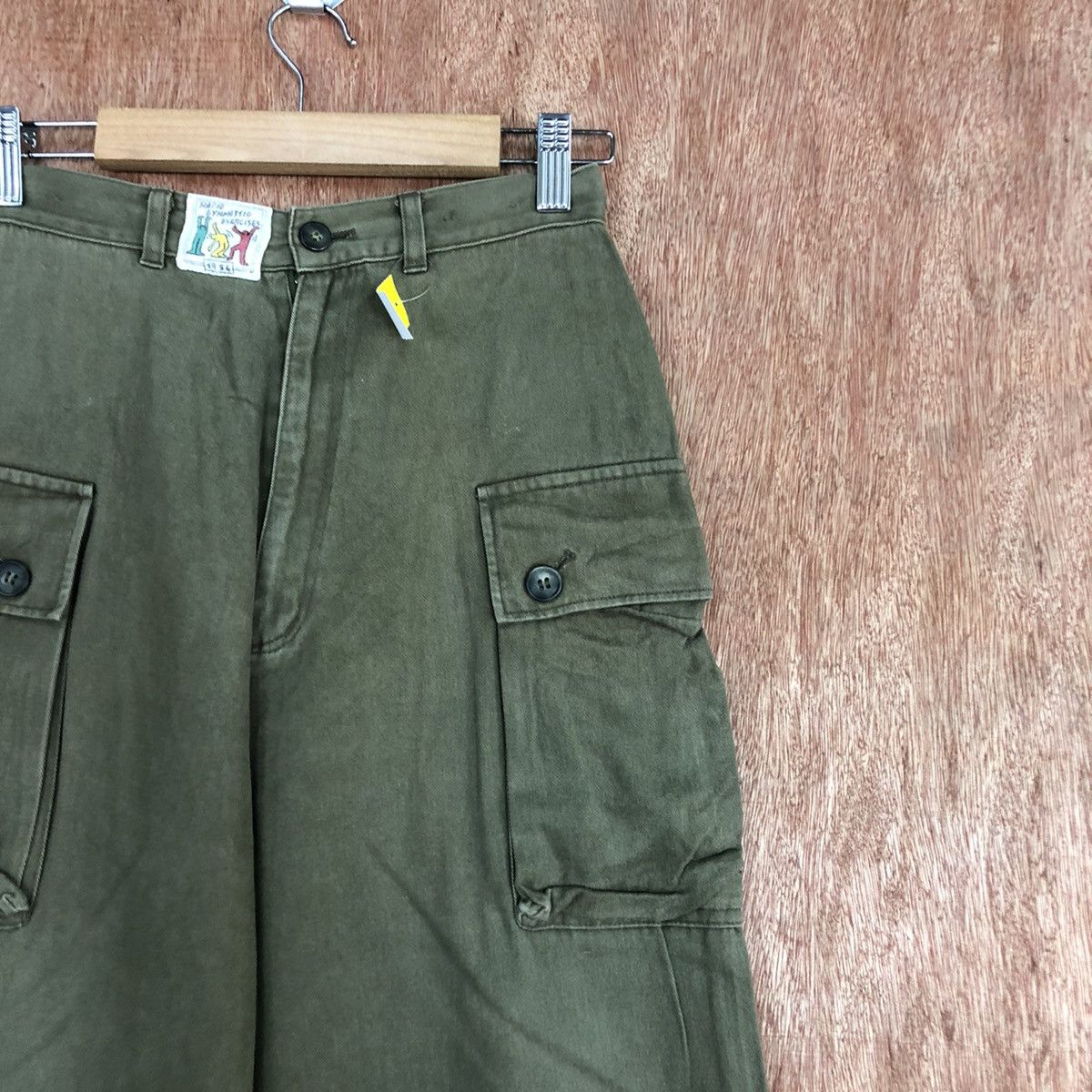 Japanese Brand DL Size 24 Livre Claire Brown Multipocket Cargo Pants #1923 Size 24" / US 00 / IT 34 - 4 Thumbnail