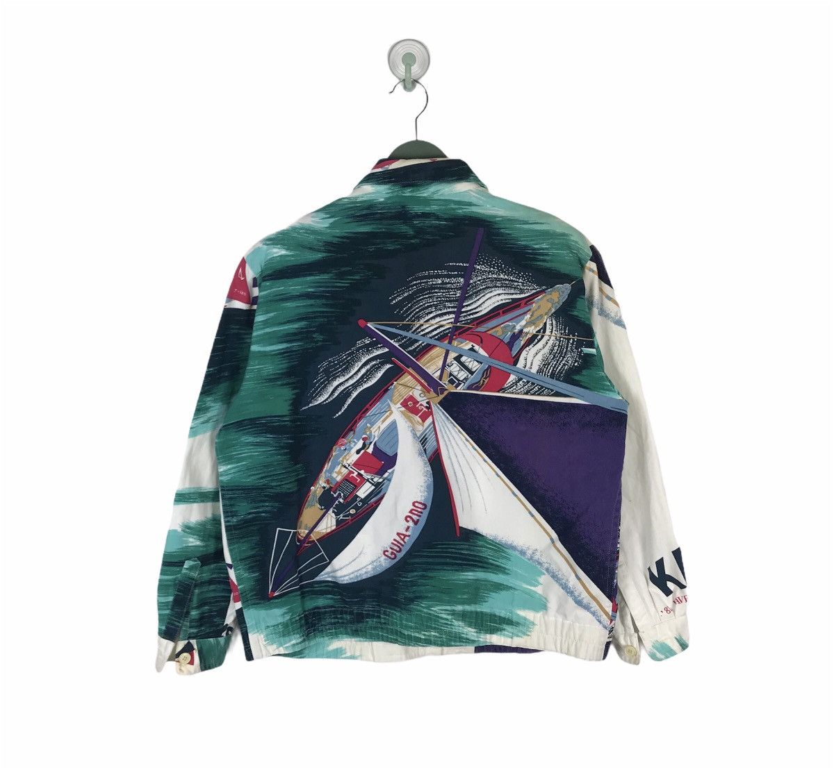 image of Archival Clothing x Kansai Yamamoto Archive 1981 Kansai Yamamoto All Overprinted Sailing Jacket in 