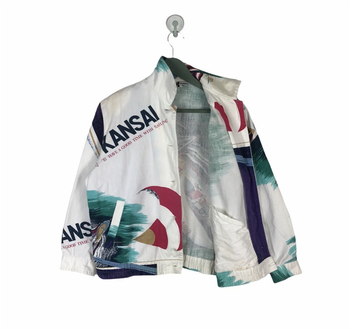 Kansai Yamamoto Archive 1981 Kansai Yamamoto all overprinted sailing jacket Size US S / EU 44-46 / 1 - 6 Thumbnail