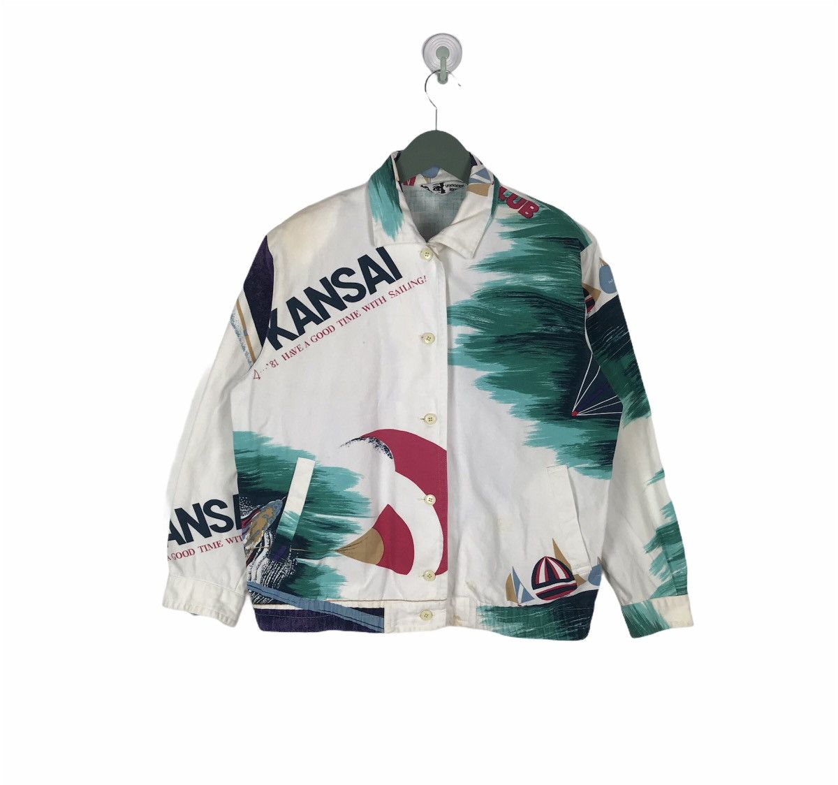 Kansai Yamamoto Archive 1981 Kansai Yamamoto all overprinted sailing jacket Size US S / EU 44-46 / 1 - 3 Thumbnail