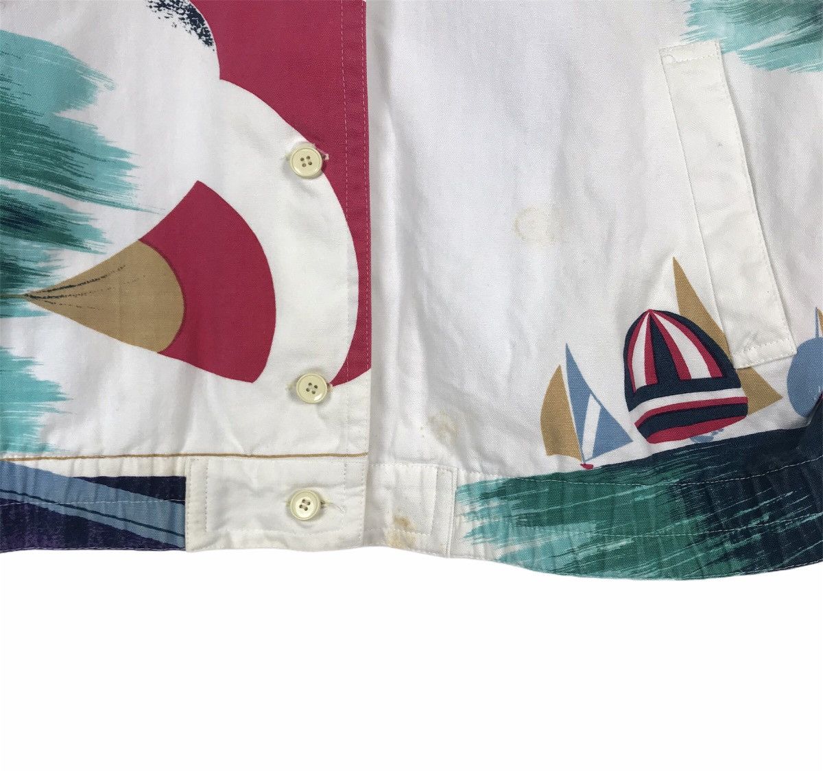 Kansai Yamamoto Archive 1981 Kansai Yamamoto all overprinted sailing jacket Size US S / EU 44-46 / 1 - 5 Thumbnail