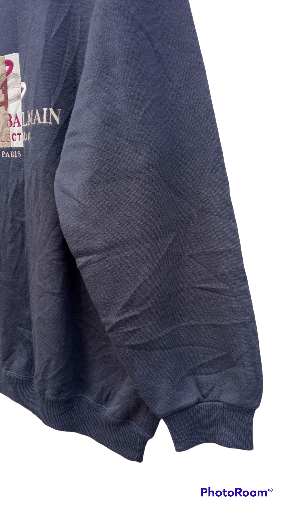Pierre Balmain × Vintage 🔥🔥Vintage Pierre Balmain Paris Spellout Logo Sweatshirt Size US L / EU 52-54 / 3 - 12 Thumbnail