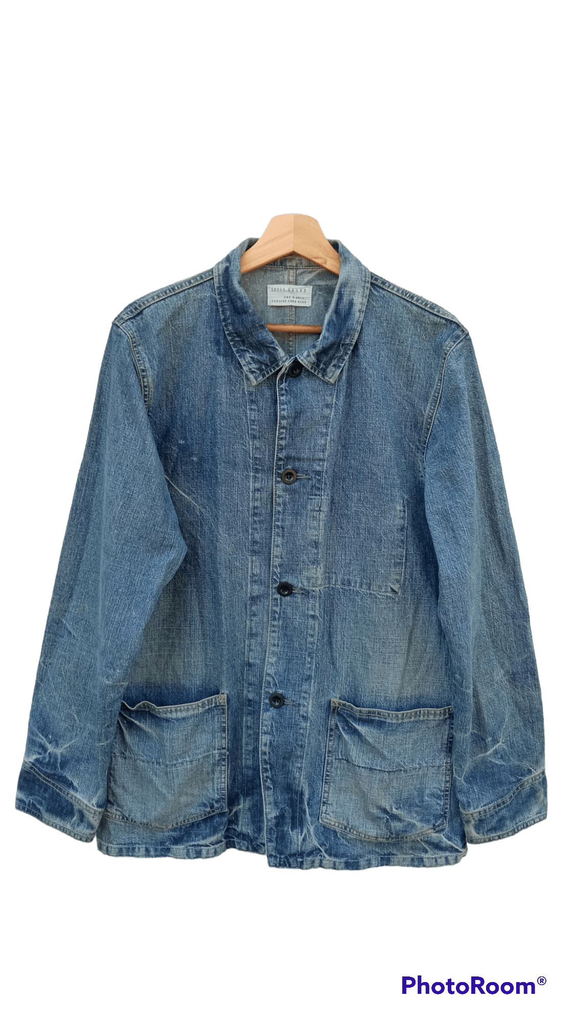 Japanese Brand × Spellbound × Vintage 🔥🔥Vintage Style Spellbound Denim Chore Jacket Size US M / EU 48-50 / 2 - 1 Thumbnail