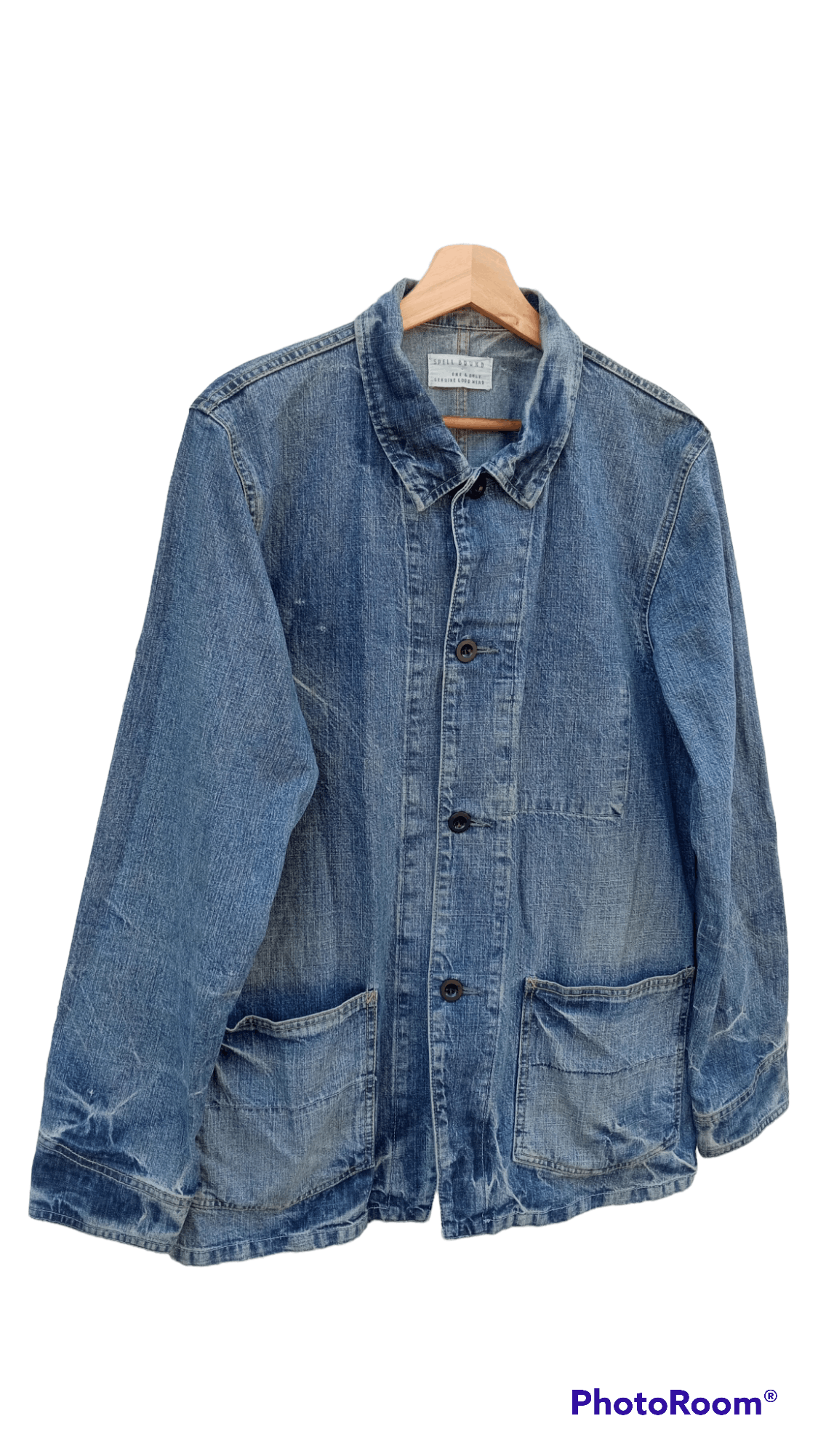 Japanese Brand × Spellbound × Vintage 🔥🔥Vintage Style Spellbound Denim Chore Jacket Size US M / EU 48-50 / 2 - 2 Thumbnail