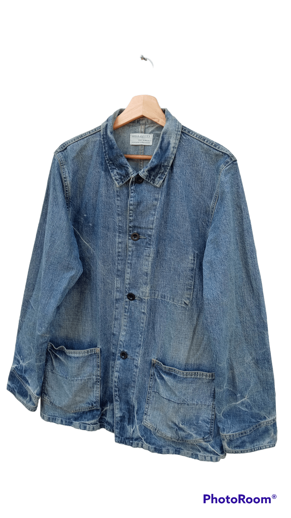 Japanese Brand × Spellbound × Vintage 🔥🔥Vintage Style Spellbound Denim Chore Jacket Size US M / EU 48-50 / 2 - 3 Thumbnail
