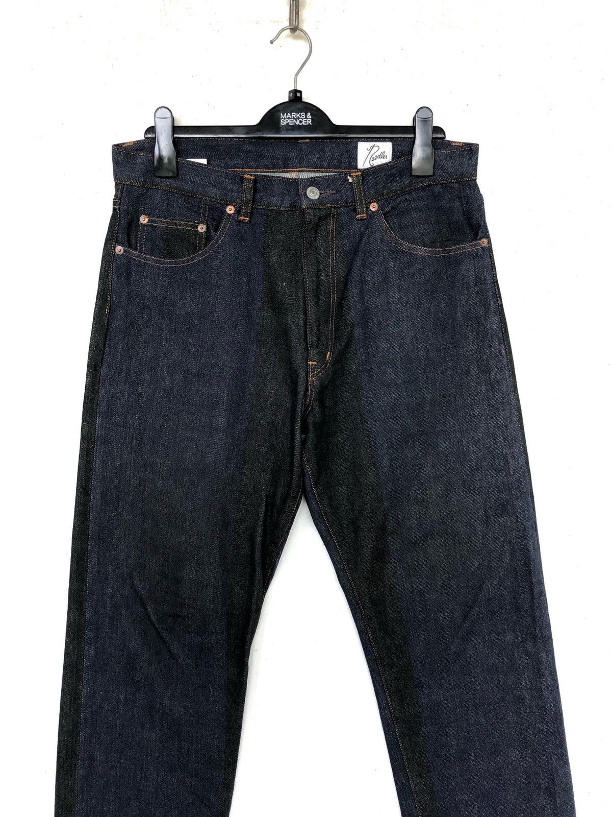 Needles RARE🔥Needles FW10 Rebuild Two Tone Selvage Denim Size US 34 / EU 50 - 3 Thumbnail