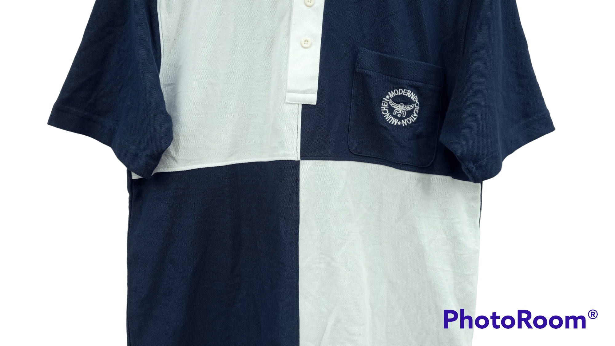 MCM × Vintage 🔥🔥Vtg MCM Embroidery Spellout Logo Colour Block Polo Tee Size US M / EU 48-50 / 2 - 15 Thumbnail