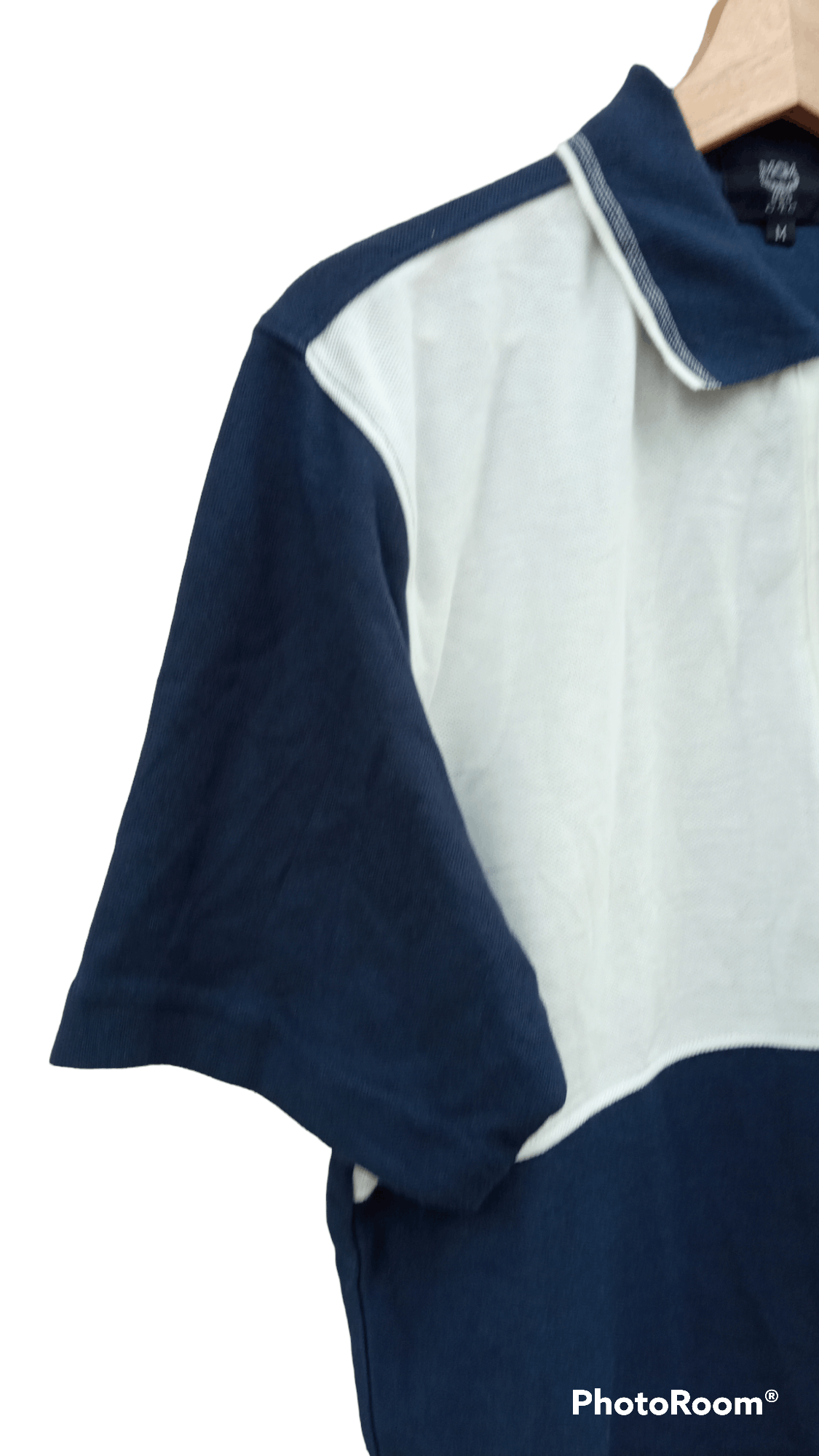 MCM × Vintage 🔥🔥Vtg MCM Embroidery Spellout Logo Colour Block Polo Tee Size US M / EU 48-50 / 2 - 8 Thumbnail