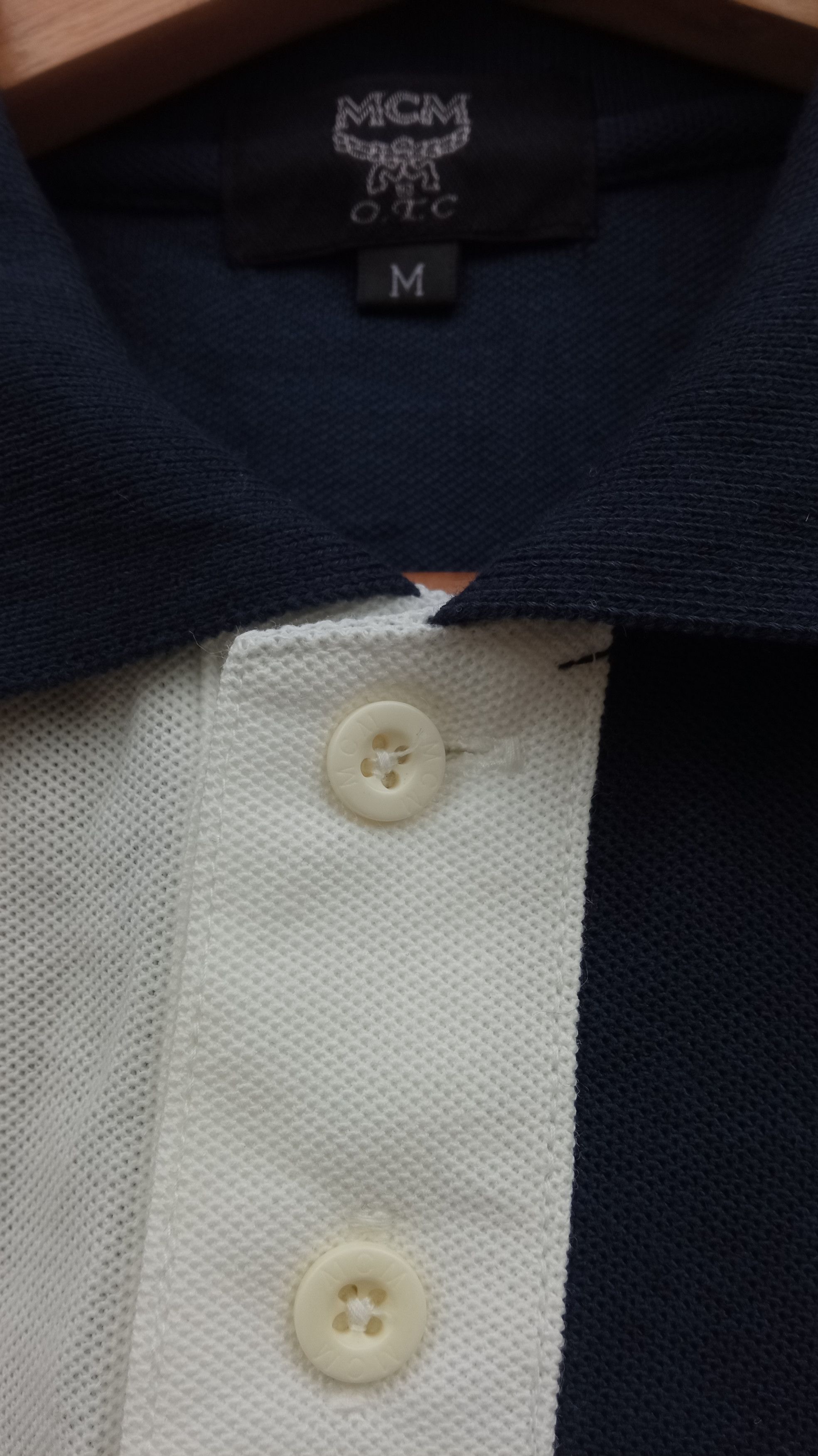 MCM × Vintage 🔥🔥Vtg MCM Embroidery Spellout Logo Colour Block Polo Tee Size US M / EU 48-50 / 2 - 19 Thumbnail