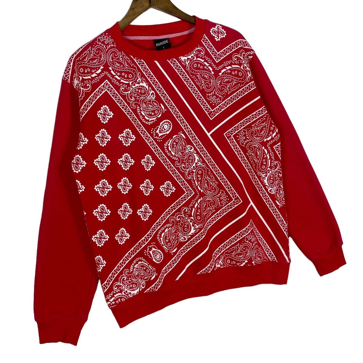 Rhude Rhude Paisley Bandana All Over Print Sweatshirt Size US L / EU 52-54 / 3 - 4 Thumbnail