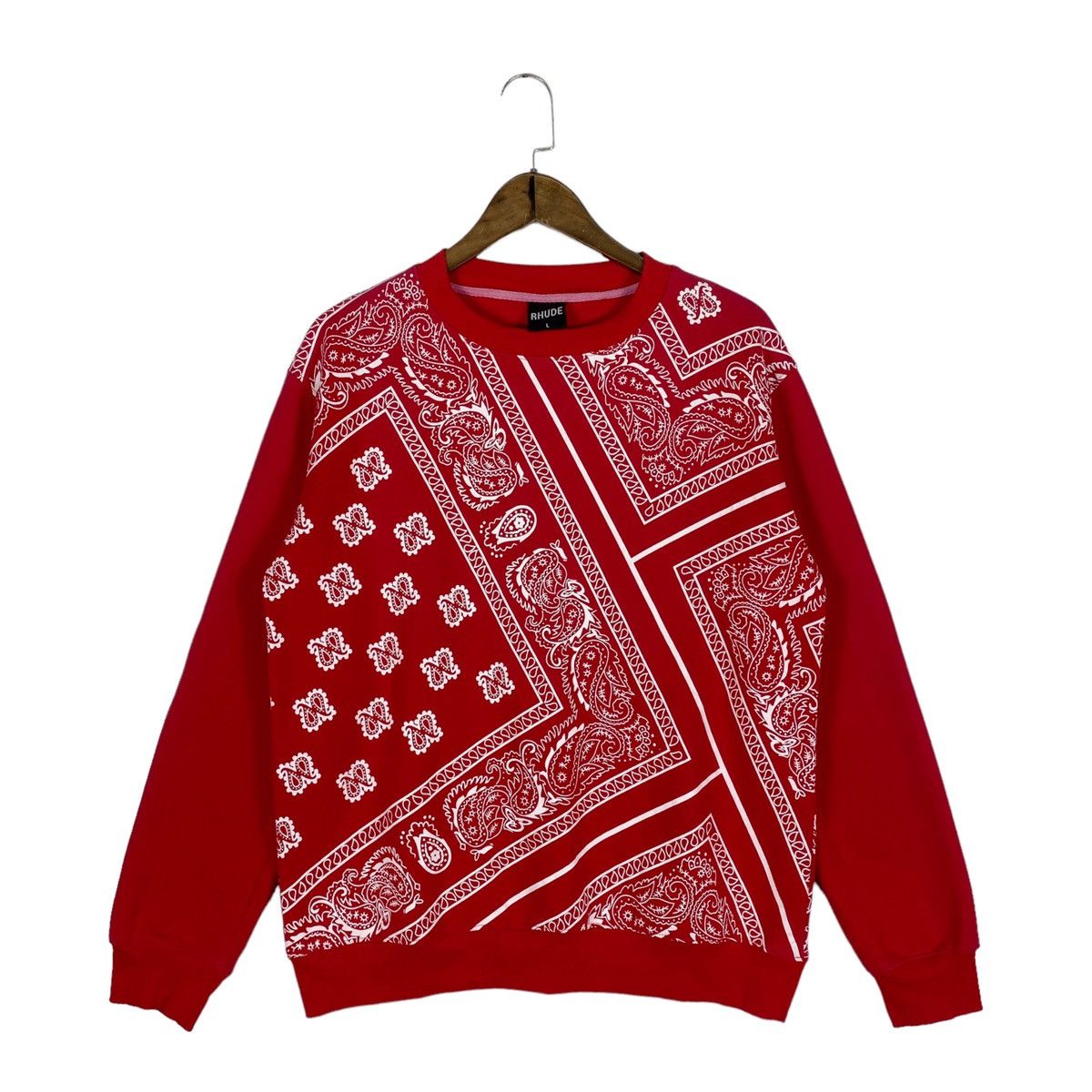 Rhude Rhude Paisley Bandana All Over Print Sweatshirt Size US L / EU 52-54 / 3 - 2 Thumbnail