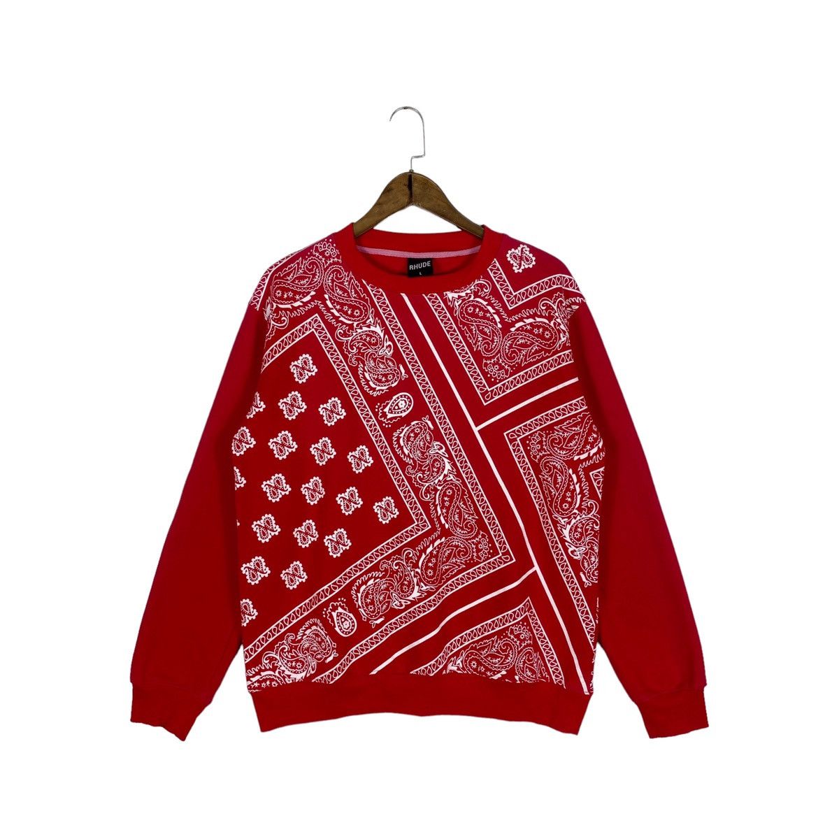 Rhude Rhude Paisley Bandana All Over Print Sweatshirt Size US L / EU 52-54 / 3 - 1 Thumbnail