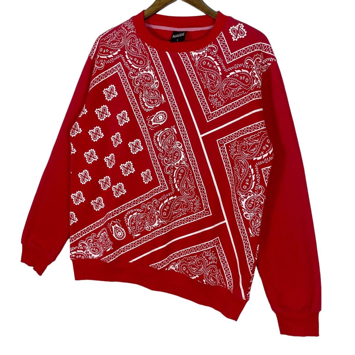 Rhude Rhude Paisley Bandana All Over Print Sweatshirt Size US L / EU 52-54 / 3 - 3 Thumbnail