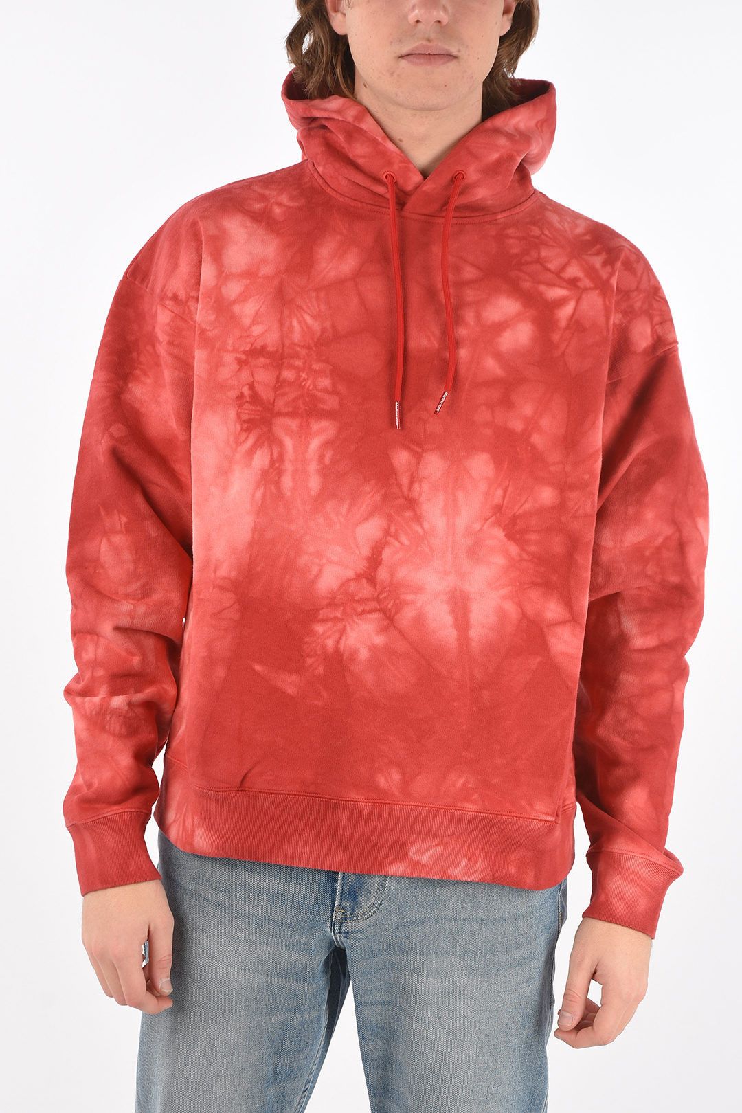 image of Martine Rose Sweatshirt Hooded In Red, Men's (Size Medium)