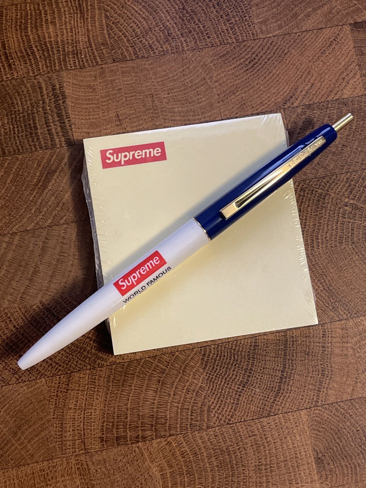 Supreme Bic Pen PostIt Notes (yellow)