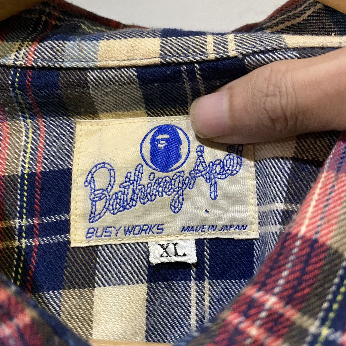 Bape VINTAGE Bape Busy Works Flannel Size US XL / EU 56 / 4 - 5 Thumbnail