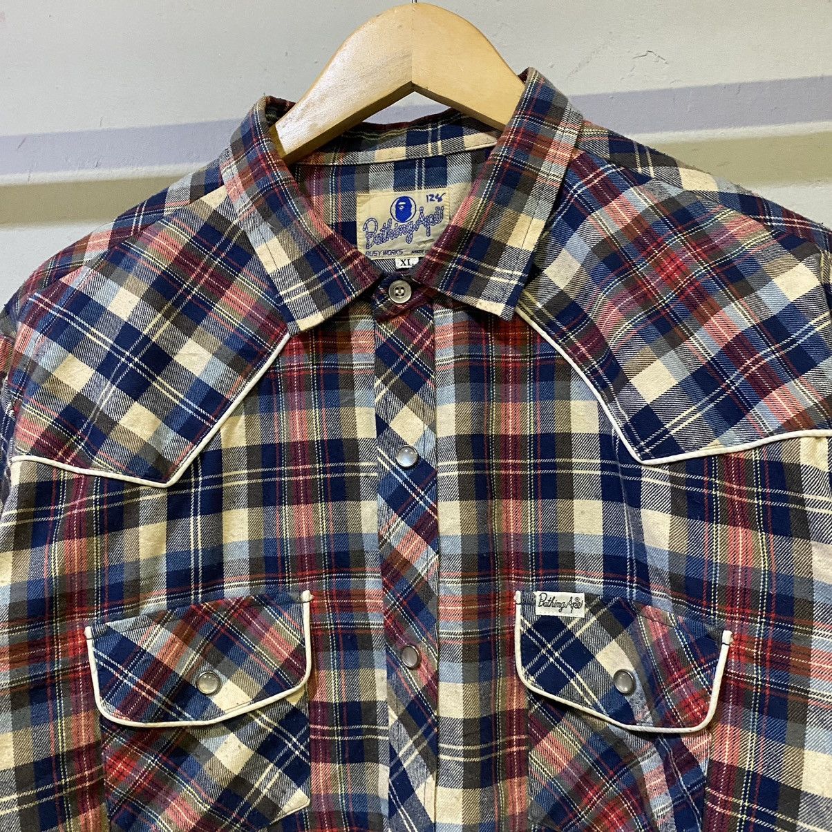 Bape VINTAGE Bape Busy Works Flannel Size US XL / EU 56 / 4 - 3 Thumbnail