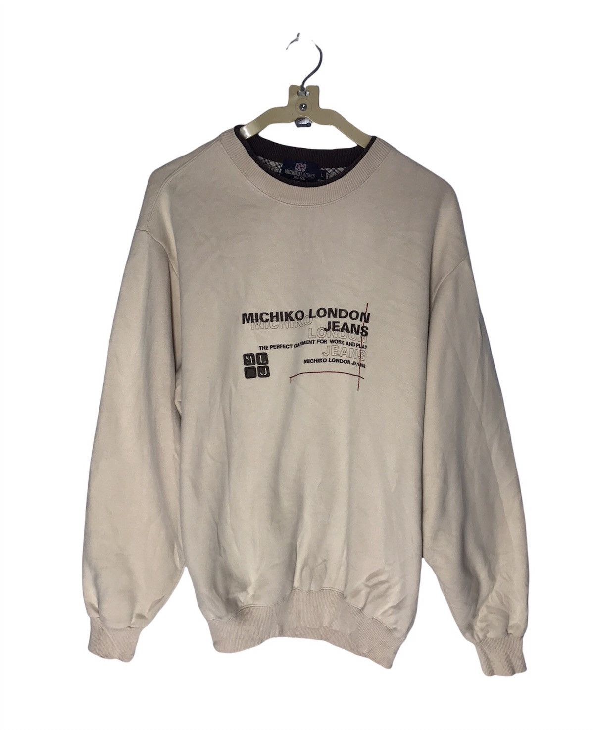 Michiko Koshino London Michiko London jeans spellout sweatshirt Size US L / EU 52-54 / 3 - 1 Thumbnail