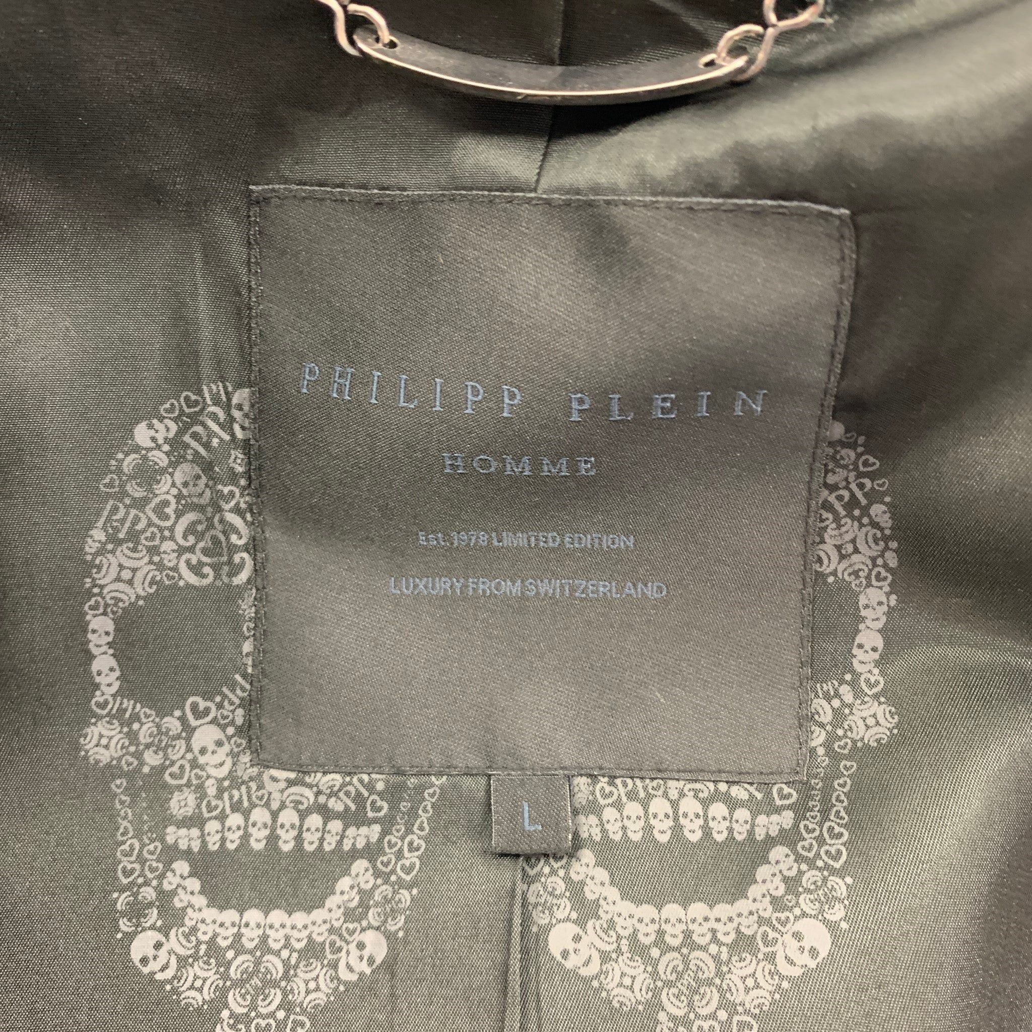 Philipp Plein Light Gray Cotton Blend Single Button Suit Size 38R - 9 Thumbnail