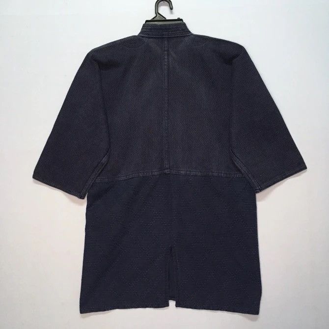 Japanese Brand × Vintage Vintage Natural Indigo Cotton Noragi Kimono Sanjuro Jacket Size US M / EU 48-50 / 2 - 9 Thumbnail