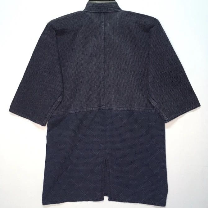 Japanese Brand × Vintage Vintage Natural Indigo Cotton Noragi Kimono Sanjuro Jacket Size US M / EU 48-50 / 2 - 10 Thumbnail