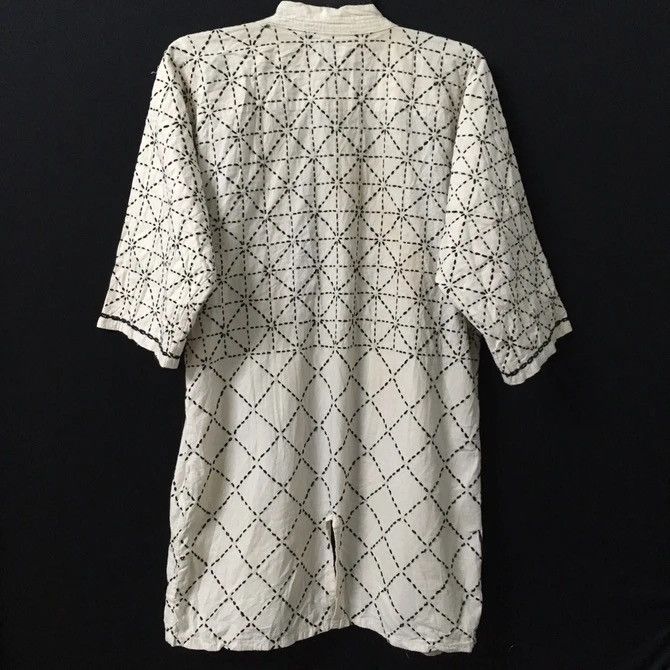 Japanese Brand 💥RARE! Sashiko Stitching Kimono Hanten Sanjuro Jacket Size US M / EU 48-50 / 2 - 7 Thumbnail