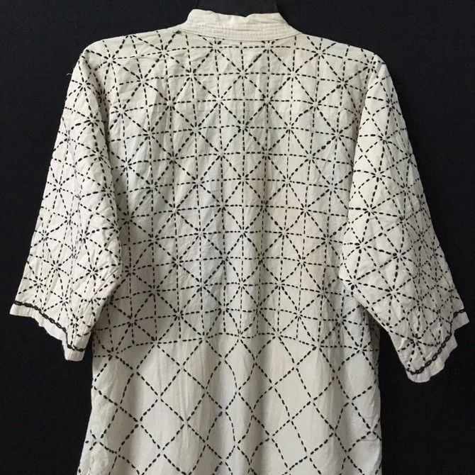 Japanese Brand 💥RARE! Sashiko Stitching Kimono Hanten Sanjuro Jacket Size US M / EU 48-50 / 2 - 8 Thumbnail