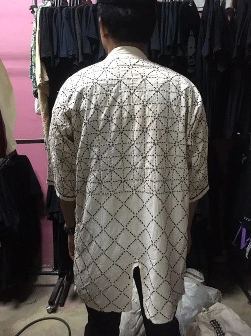 Japanese Brand 💥RARE! Sashiko Stitching Kimono Hanten Sanjuro Jacket Size US M / EU 48-50 / 2 - 2 Thumbnail