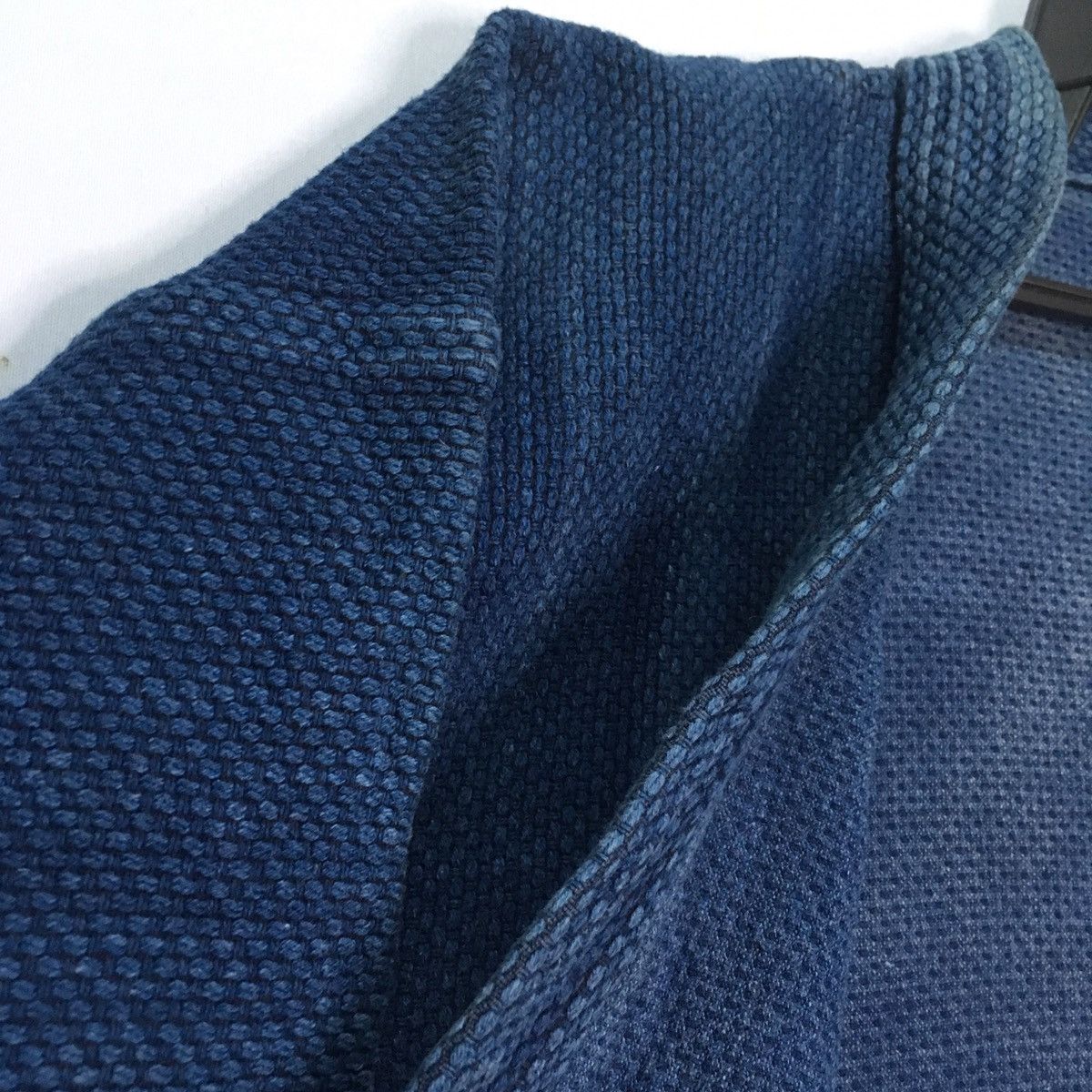 Indigo × Vintage RARE!! Indigo Japanese Kimono Robe Fashion Cardigan Jacket Size US M / EU 48-50 / 2 - 6 Thumbnail