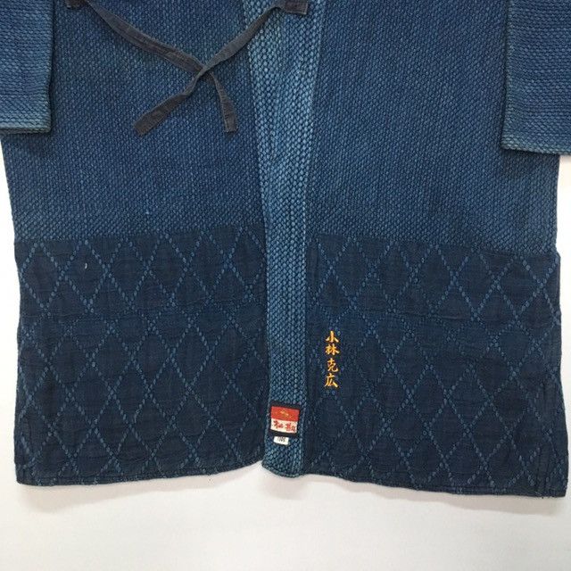 Indigo × Vintage RARE!! Indigo Japanese Kimono Robe Fashion Cardigan Jacket Size US M / EU 48-50 / 2 - 3 Thumbnail
