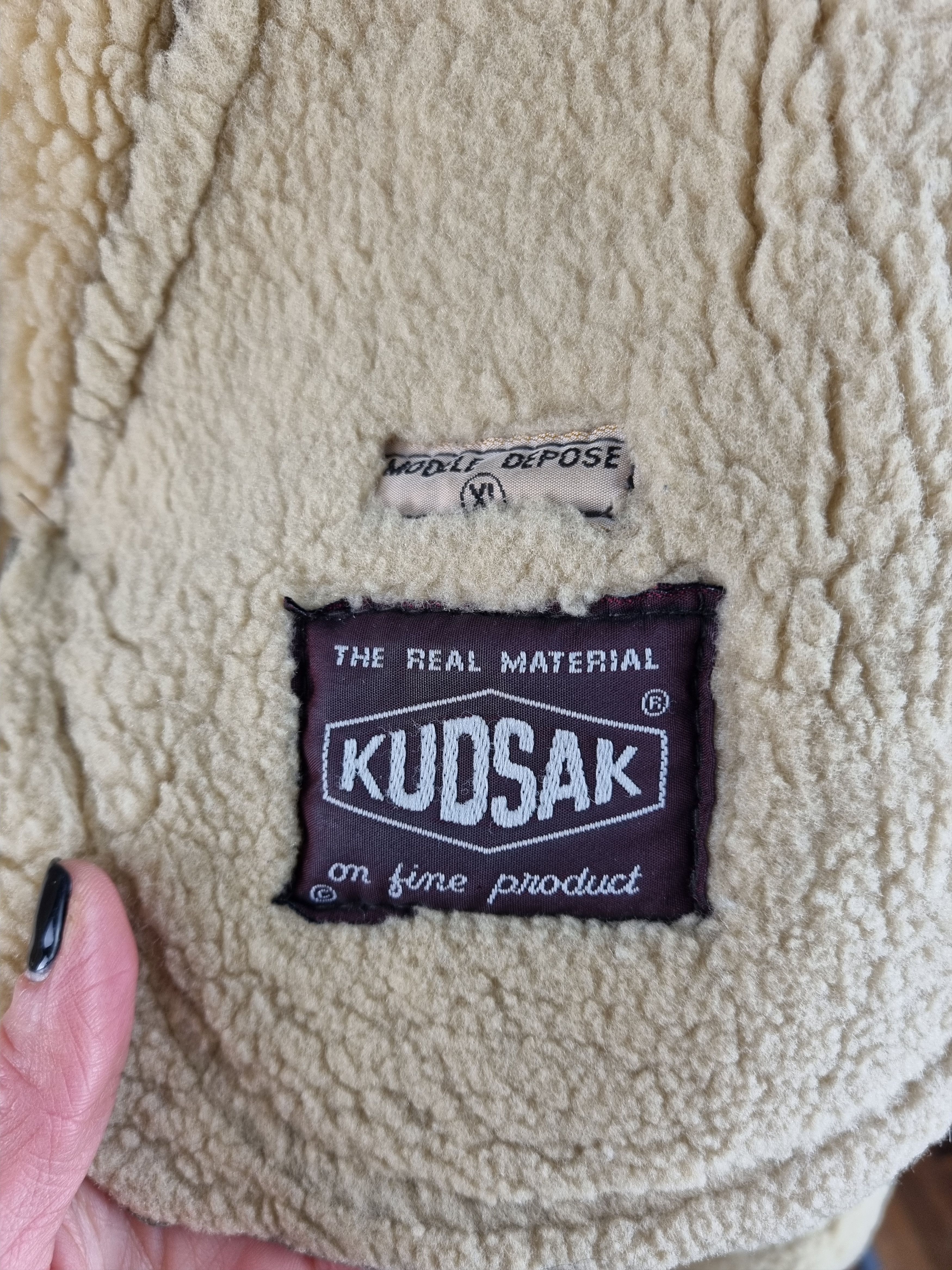 Genuine Leather × Leather 90s Vintage KUDSAK Shearling Aviator Leather Jacket Size US XL / EU 56 / 4 - 9 Thumbnail
