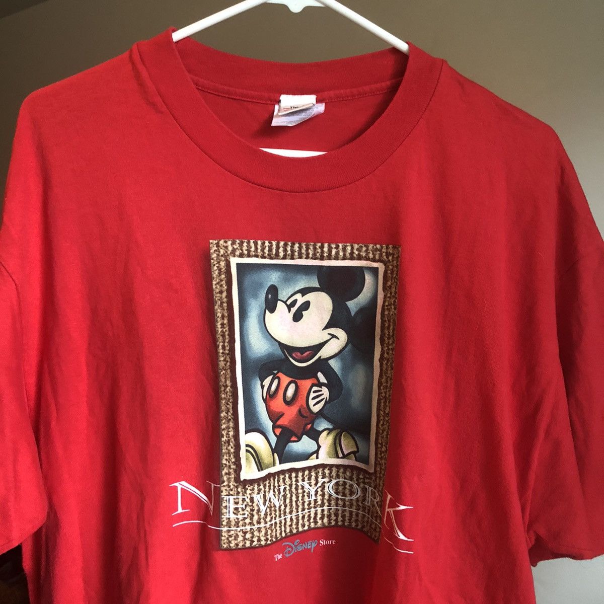 Disney Vintage 90s Disney New York NY Mickey Mouse Graphic Logo Tee Size US XL / EU 56 / 4 - 1 Thumbnail