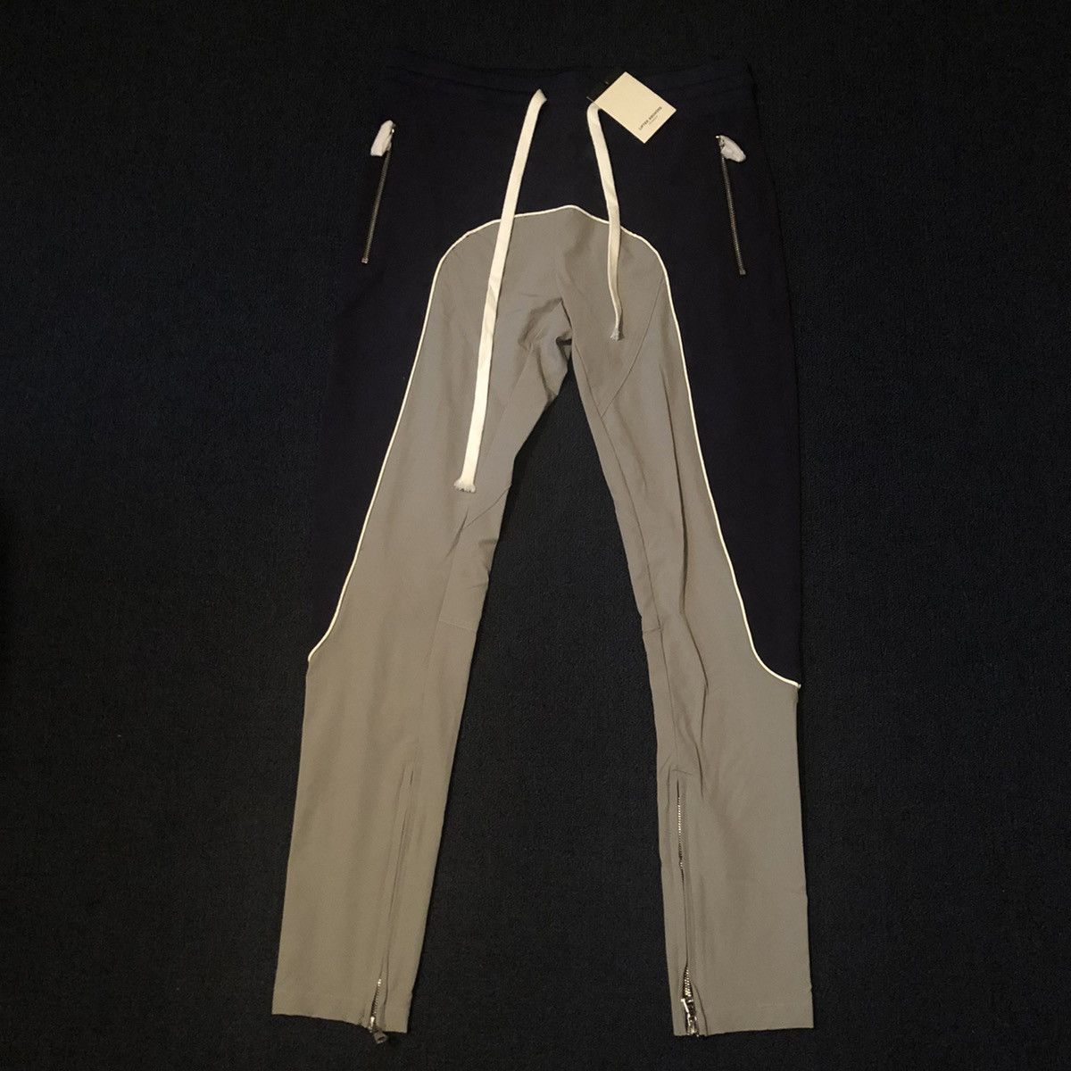 Lifted Anchors NEW Lifted Anchors Reflective 3M Track Pants Navy/Grey