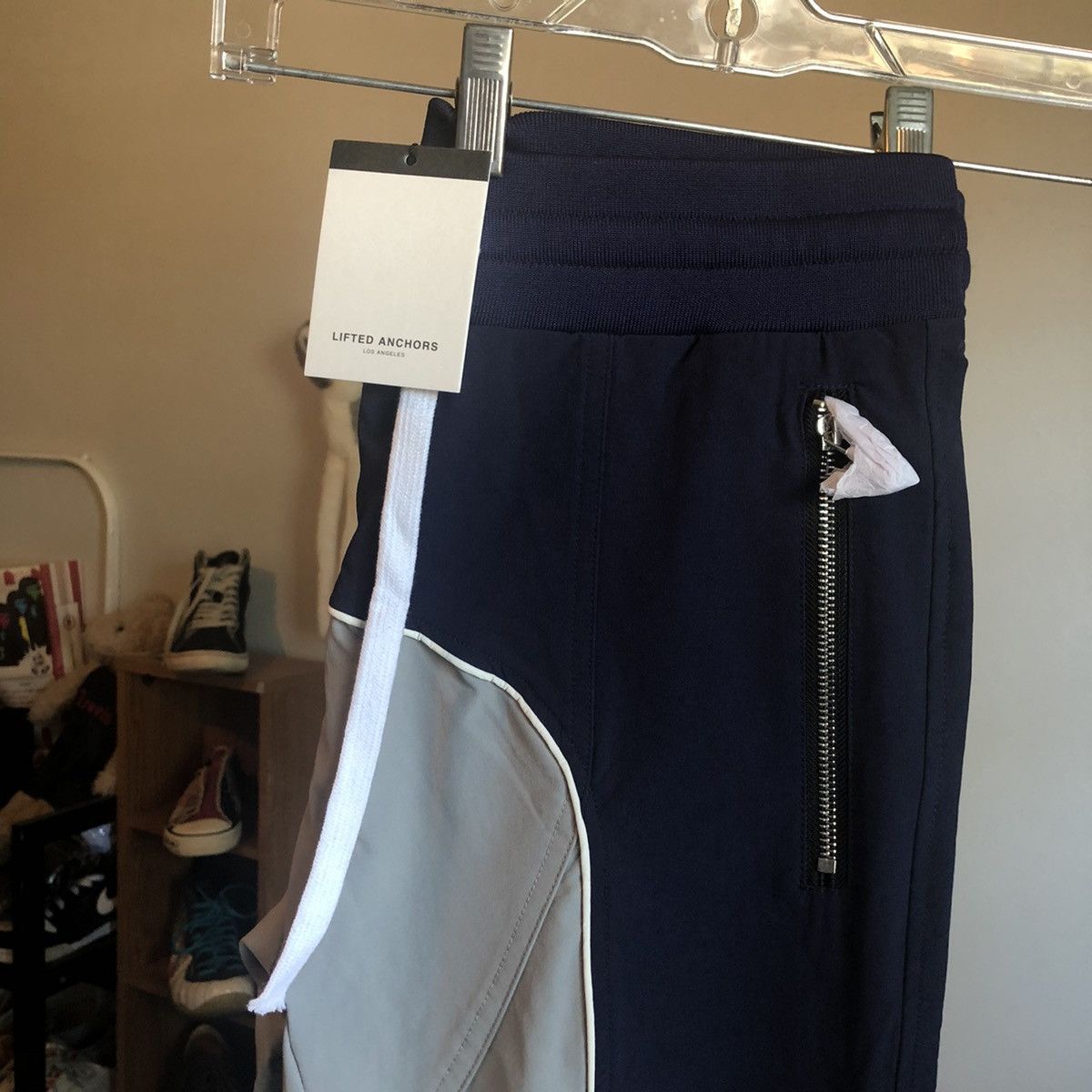 Lifted Anchors NEW Lifted Anchors Reflective 3M Track Pants Navy/Grey Large Size US 32 / EU 48 - 3 Thumbnail