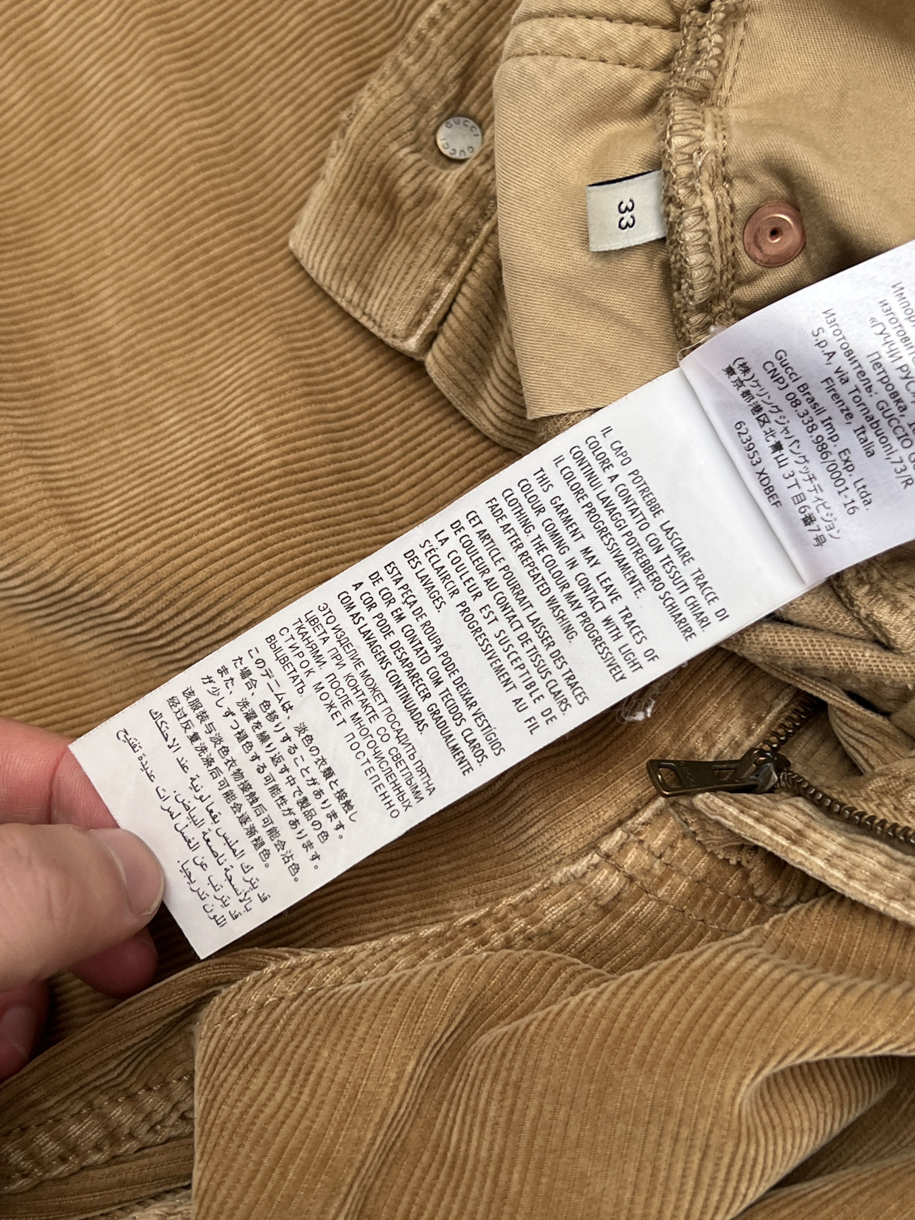 Gucci Gucci Brown Corduroy Trousers Size US 33 - 8 Thumbnail