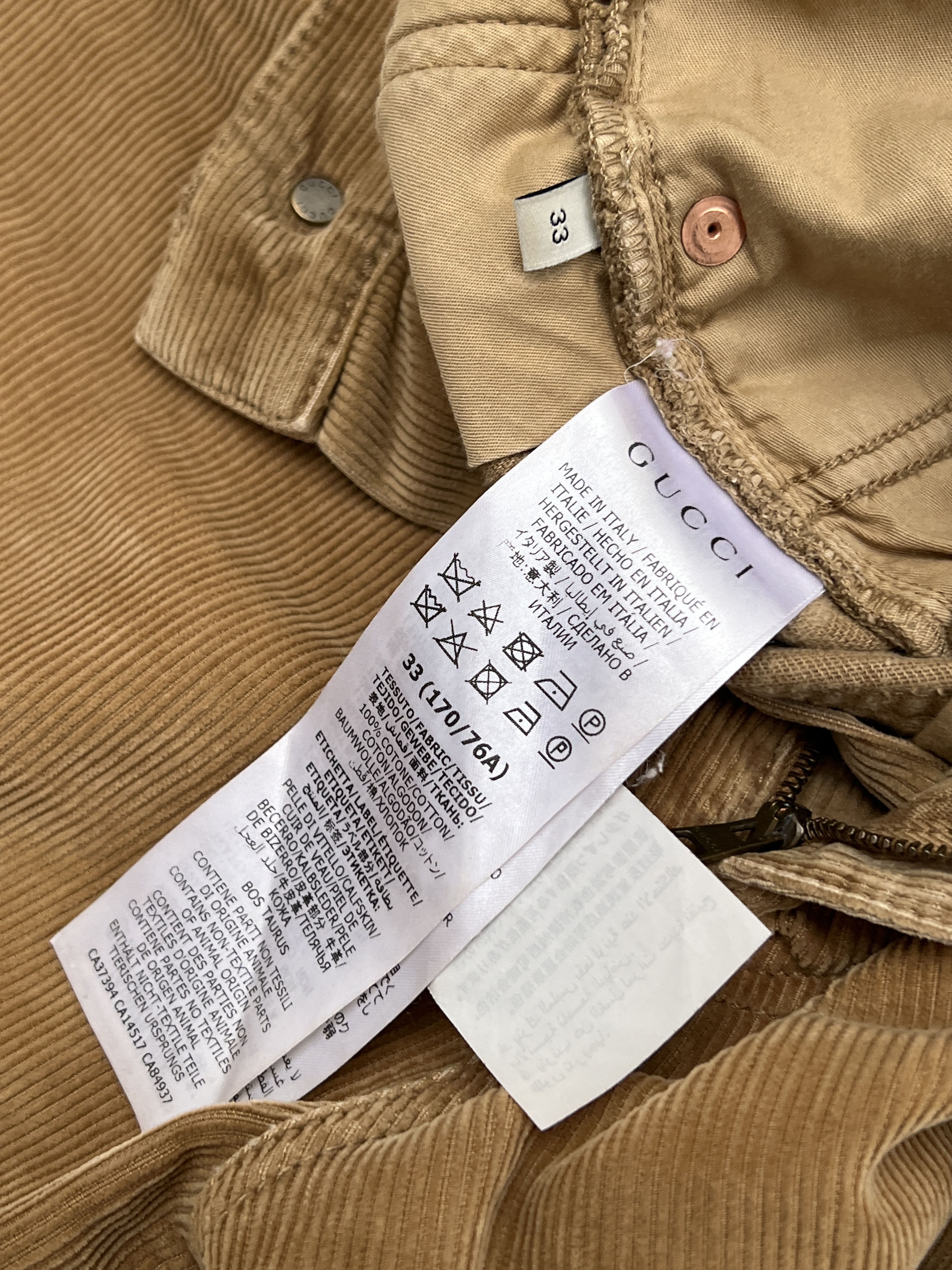 Gucci Gucci Brown Corduroy Trousers Size US 33 - 7 Thumbnail