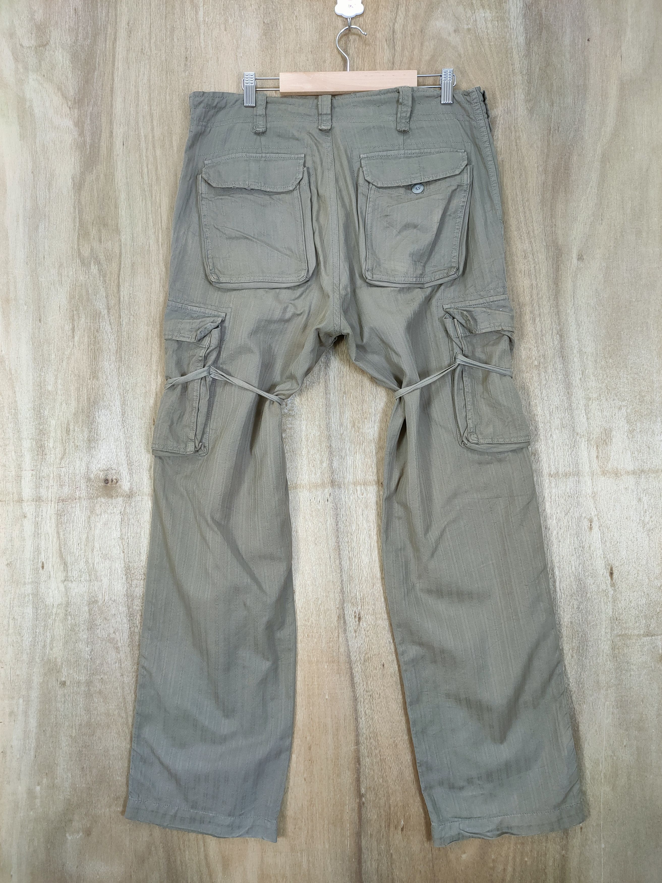 Japanese Brand × Vintage VINTAGE FUSURE FADED BONDAGE CARGO PANTS Size US 34 / EU 50 - 3 Thumbnail