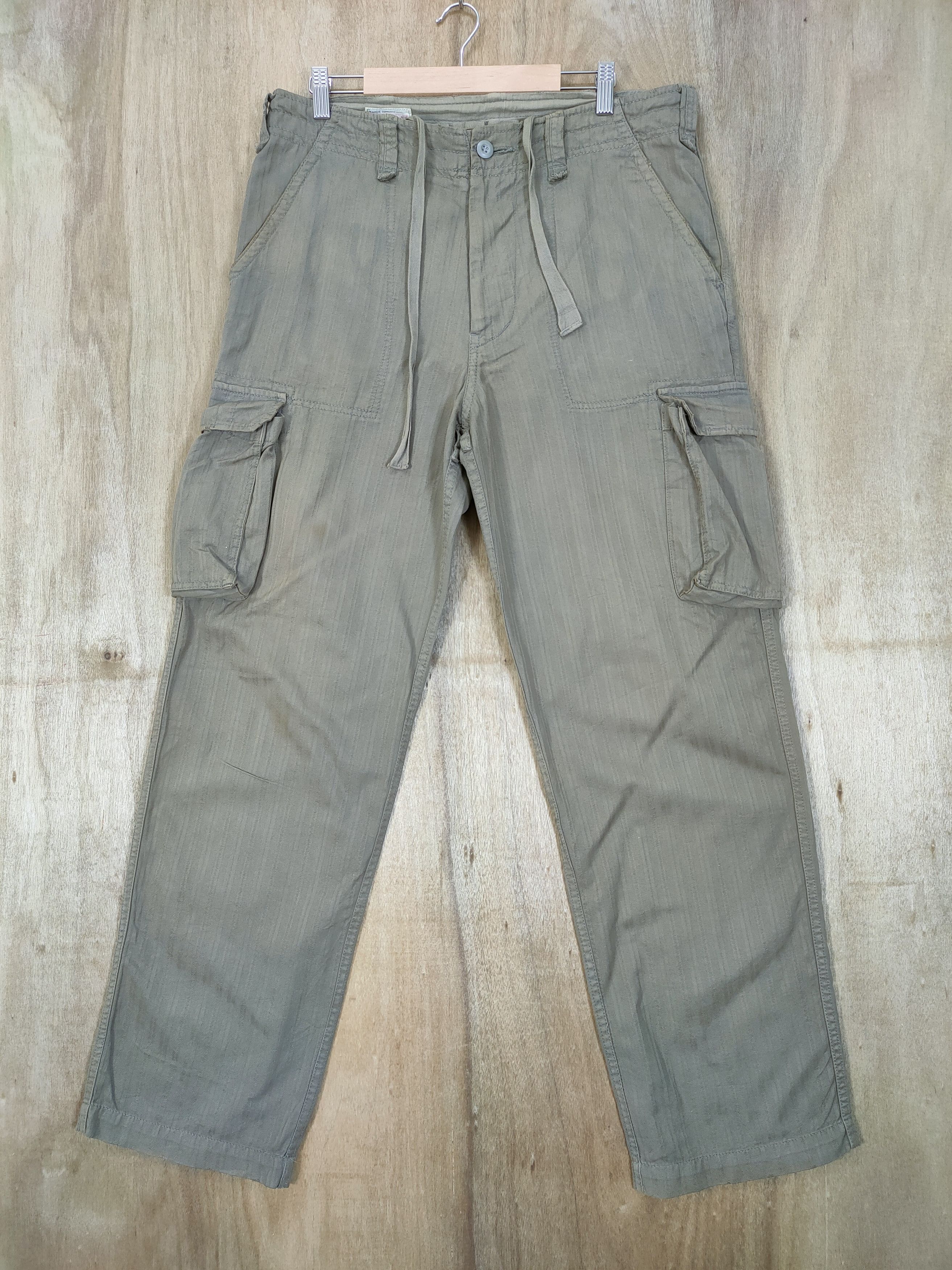 Japanese Brand × Vintage VINTAGE FUSURE FADED BONDAGE CARGO PANTS Size US 34 / EU 50 - 4 Thumbnail